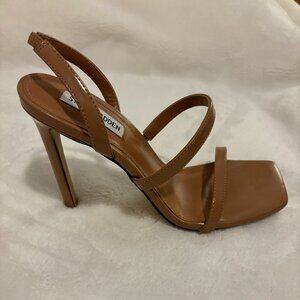 Steve Madden Nude Heels - 4 in strappy heel with square toe